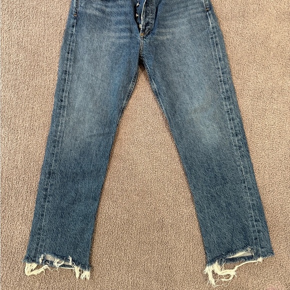 Agolde Riley Crop High Rise Straight Jean - Picture 2 of 4